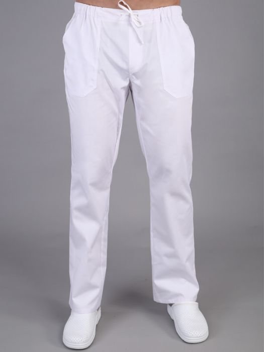 מכנס לבן עם גומי