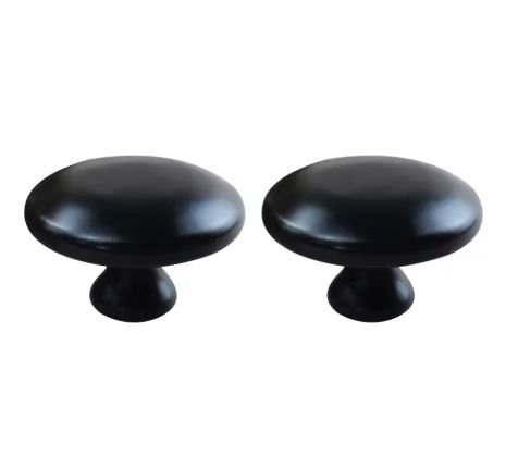 זוג אבני בזלת לעיסוי הפנים בצורת פטריות