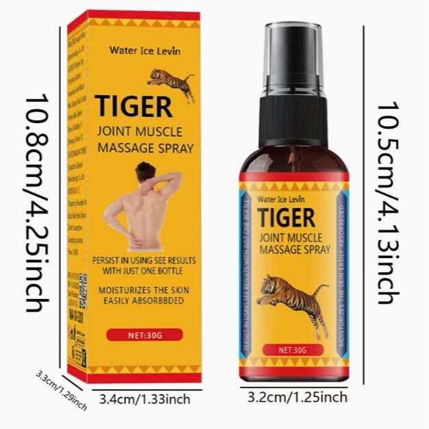 תרסיס טייגר לכאבי שרירים ומפרקים 30 גרם